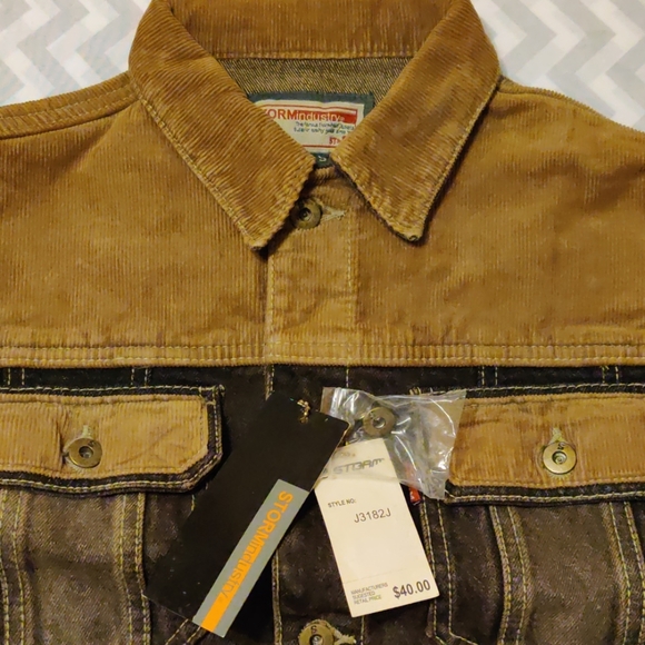 Kids Denim Curduroy Jacket - Picture 3 of 3